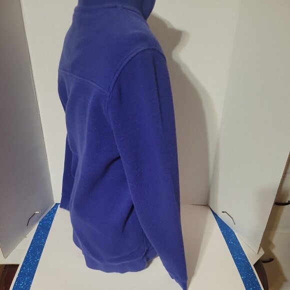 TASSO ELBA Pullover Sweatshirt Quarter Zip Mock Neck Top Purple Casual Comfort - Picture 6 of 8